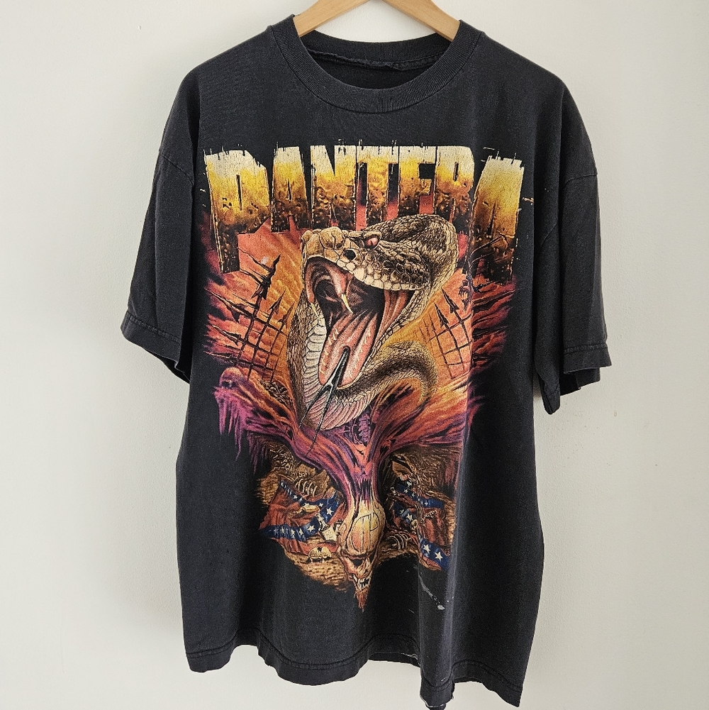 Vintage Pantera Shirt Extra Large World Domination Tour Metal Band Concert 1999